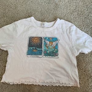 Urban Outfitters Cropped Graphic Tee
